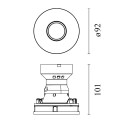 Flos Eclectic 90 Fixed Soft LED Array | Inbouwspot