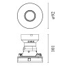 Flos Eclectic Ø90 Dim To Warm. Fixed Soft | Recessed spot