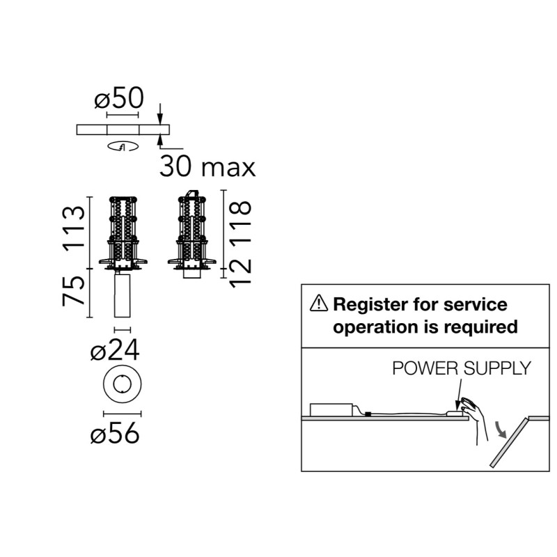 Flos Find Me 0 (Trim/No Trim) | Recessed spot