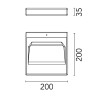 Flos Fort Knox Wall LED | Applique