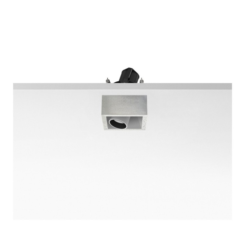 Flos Johnny 80 Semi-Recessed 1L Square | Recessed spot