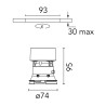 Flos Kap Ø 80 Wall-Washer | Recessed spot