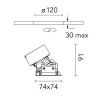 Flos Kap 80 Plus Square Wall-Washer | Spot encastré