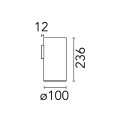 Flos Kap Surface Wall Ø 100 | Wandlamp