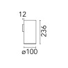 Flos Kap Surface Wall Ø 100 | Wandlampe
