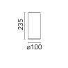 Flos Kap Surface Ceiling Ø 100 | Ceiling lamp