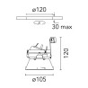 Flos Kap Ø 105 Adjustable PAR16 | Einbauspot