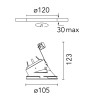 Flos Kap Ø 105 Wall-Washer PAR16 | Spot encastré