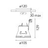 Flos Kap Ø 105 Fixed PAR16 | Recessed spot