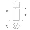 Flos Light Shadow Dots Ø30 Push | Einbauspot