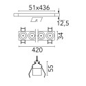 Flos Light Shadow Fixed No Trim 12 Spots | Inbouwspot