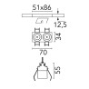 Flos Light Shadow Fixed No Trim 2 Spots | Spot encastré