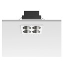 Flos Light Shadow Fixed Trim 4 Spots Square | Inbouwspot