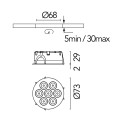 Flos Light Shadow Mini Round Trim | Inbouwspot