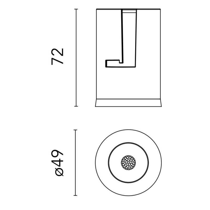 Flos Light Shadow Pro Ø 45 Fixed | Spot encastré