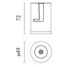 Flos Light Shadow Pro Ø 45 Fixed | Einbauspot