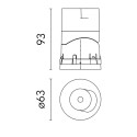 Flos Light Shadow Pro Ø 60 Adjustable | Inbouwspot