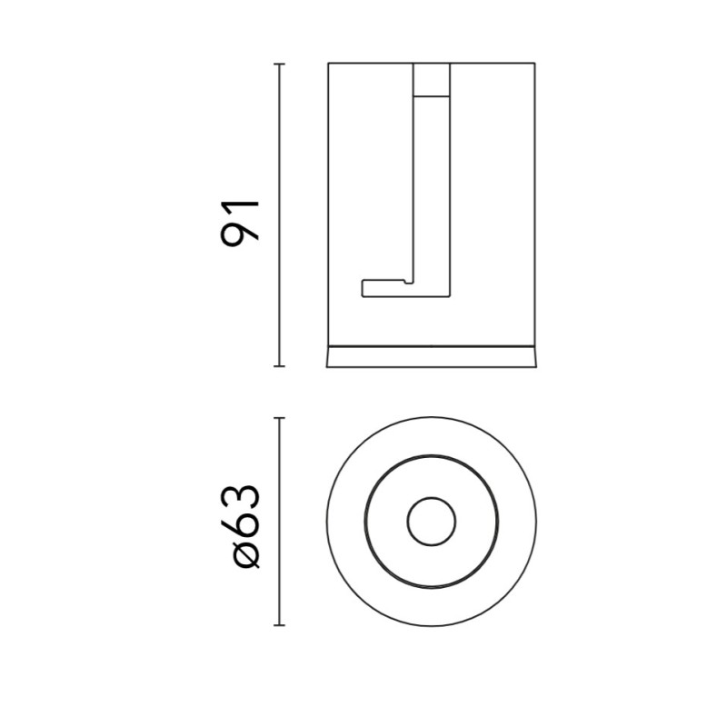 Flos Light Shadow Pro Ø 60 Fixed | Inbouwspot