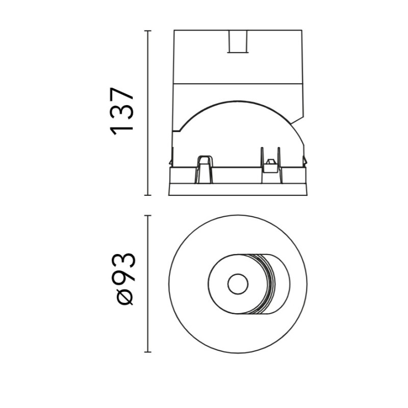 Flos Light Shadow Pro Ø 90 Adjustable | Recessed spot