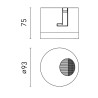 Flos Light Shadow Pro Ø 90 Wall-Washer | Spot encastré