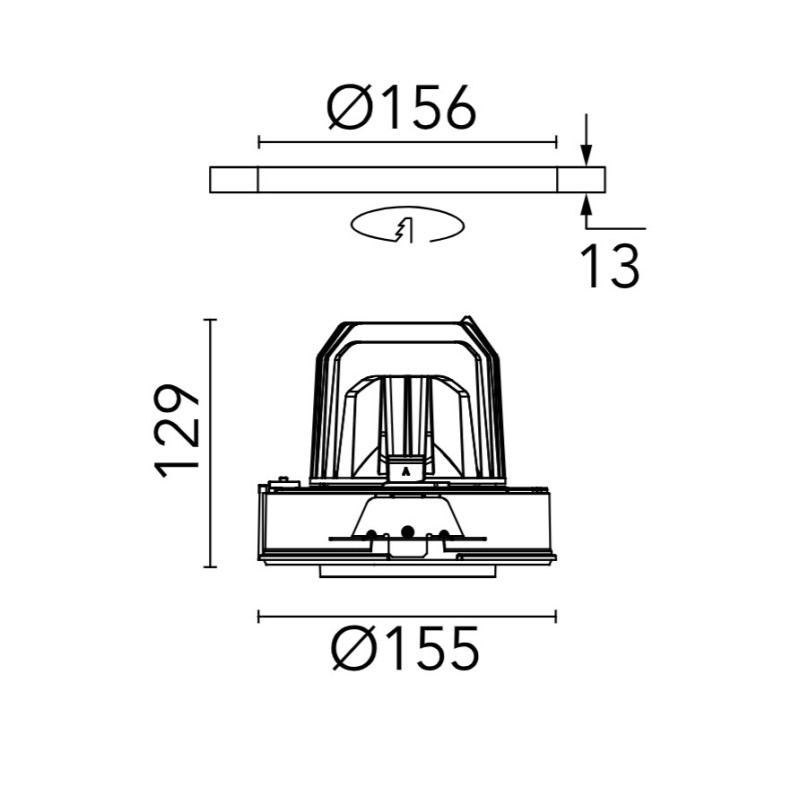 Flos Light Supply Adjustable No Trim | Spot encastré
