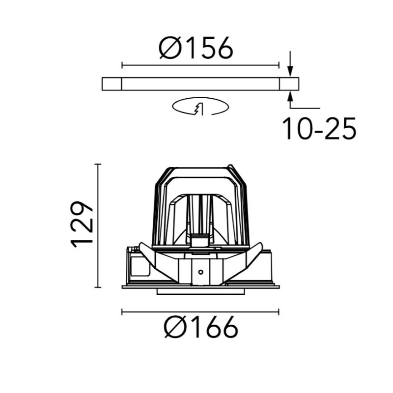 Flos Light Supply Adjustable Trim | Recessed spot