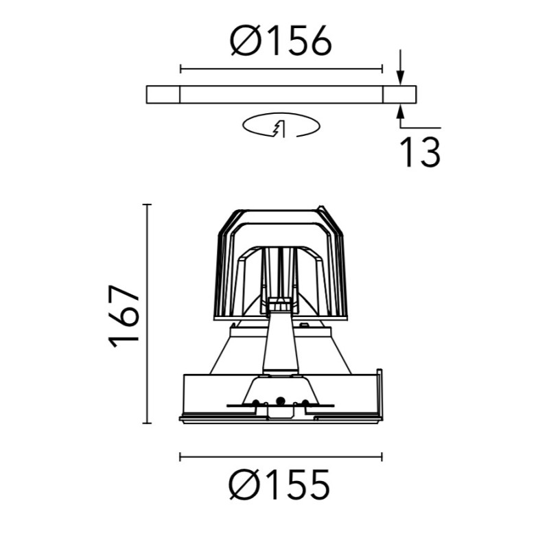 Flos Light Supply Fixed No Trim | Recessed spot