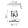 Flos Light Supply Fixed No Trim | Einbauspot