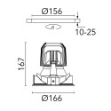 Flos Light Supply Fixed Trim | Inbouwspot