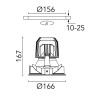 Flos Light Supply Fixed Trim | Spot encastré
