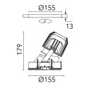 Flos Light Supply Wall-Washer No Trim | Inbouwspot