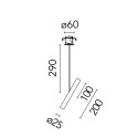 Flos My Spot Ø25 Long Recessed | Inbouwspot