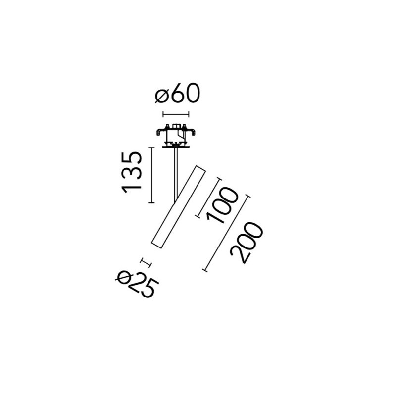 Flos My Spot Ø25 Short Recessed | Spot encastré