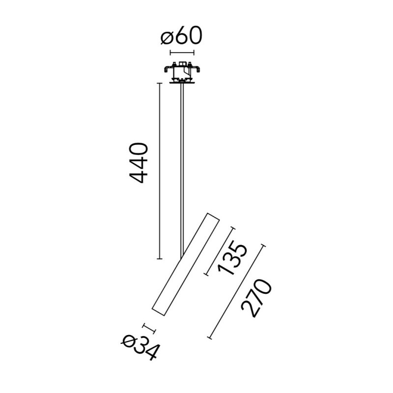 Flos My Spot Ø35 Long Recessed | Inbouwspot