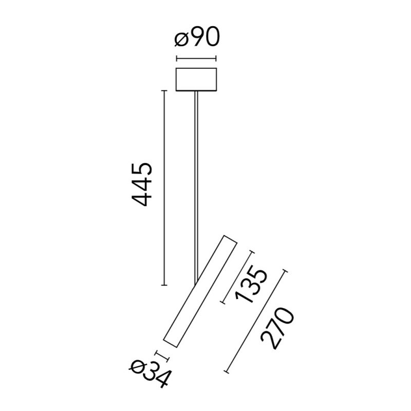 Flos My Spot Ø35 Long Surface | Plafonnier