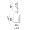 Flos Square Light Large | Wandlamp