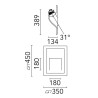 Flos Square Light Large | Wall lamp