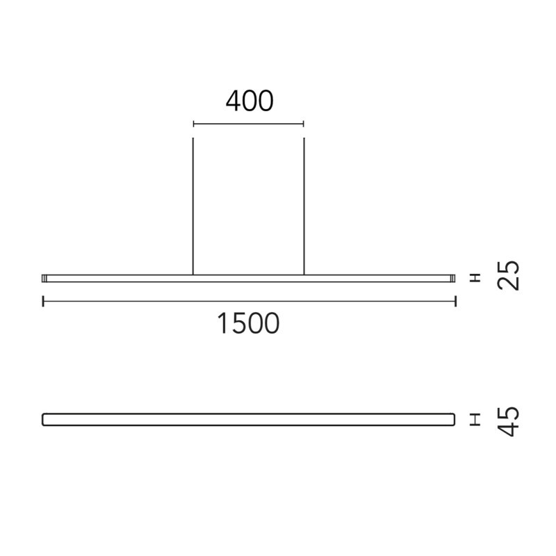 Flos Super Line Up&Down Direct | Ceiling lamp