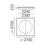 Flos USO 2200 Cove Lighting RGB | Deckenlampe