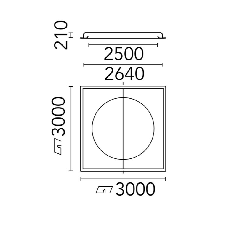 Flos USO 2500 Cove Lighting RGB | Deckenlampe