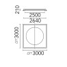 Flos USO 2500 Cove Lighting RGB | Deckenlampe