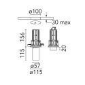 Flos UT Downlight No Trim Ø 57 | Inbouwspot