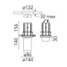 Flos UT Downlight No Trim Ø 86 | Spot encastré
