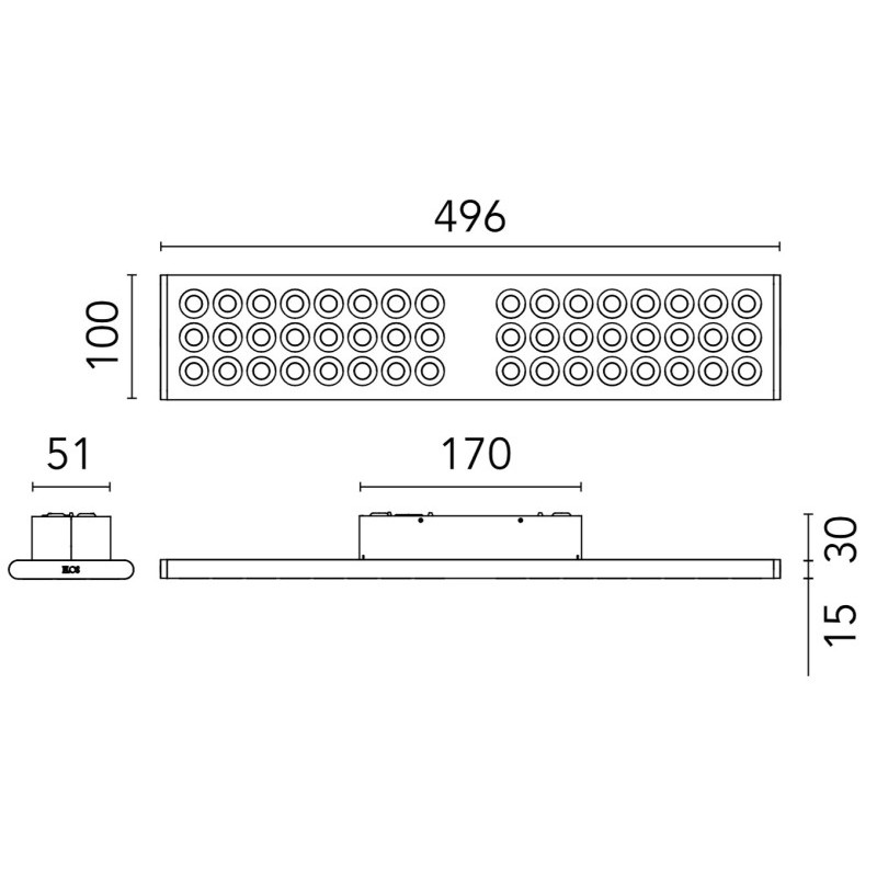 Flos Workmates Surface Large High Efficiency | Deckenlampe