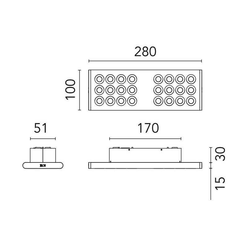 Flos Workmates Surface Small Full Spectrum | Plafonnier