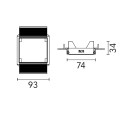 Flos Pre-installation No Trim Frame 2L Adjustable