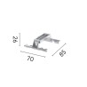 Flos Acc. For mount of No Trim Adjustable continuous line