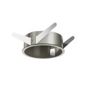 Flos Installation Frame Trim for Light Shadow Pro Ø 90 Fixed - Brushed Steel