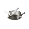 Flos Installation Frame Trim for Light Shadow Pro Ø 90 Fixed - Brushed Steel