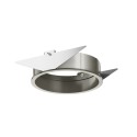 Flos Installation Frame Trim for Light Shadow Pro Ø 90 Adjustable - Brushed Steel